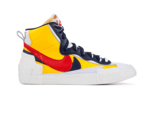 Nike Blazer Mid Sacai White Yellow