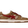 A Bathing Ape Bape Sk8 Sta Low Light Brown Red scaled