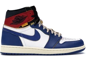 Replica Jordan 1 Retro High Union Los Angeles Blue Toe