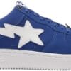 A Bathing Ape Bape Sta Low Blue Suede