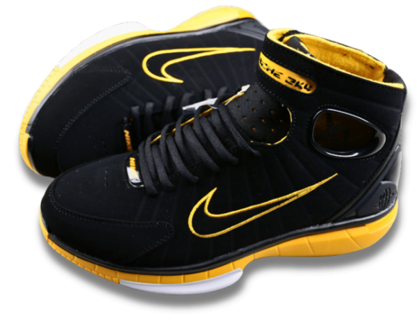 Nike Air Zoom Huarache 2k4 Black Varsity Maize 6