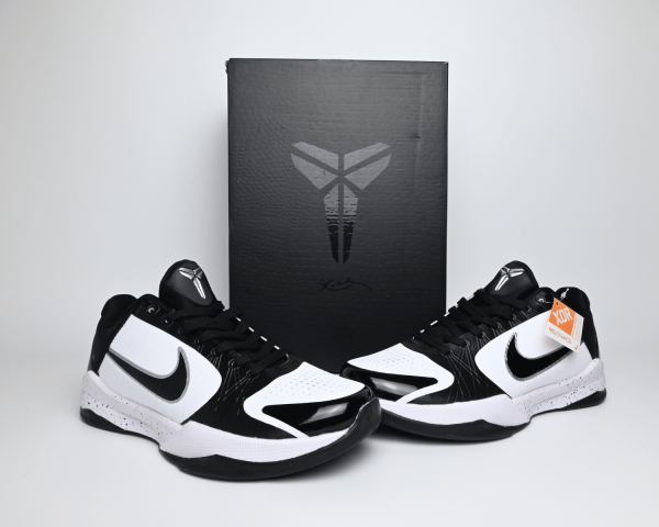 Nike Kobe 5 TB PE White Black 1