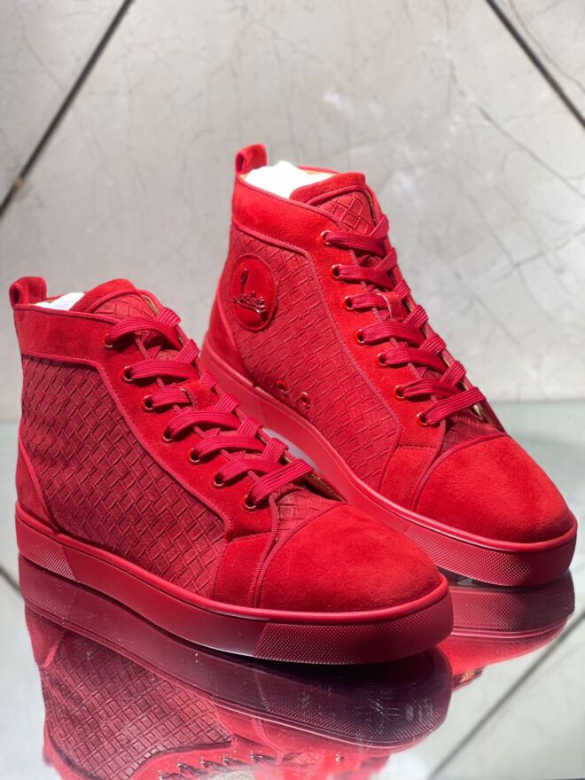 Christian Louboutin Sneakers Suede calf Red - Image 2