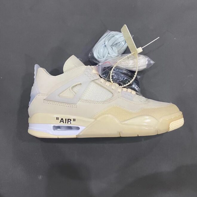 Air Jordan 4 Retro Off-White Sail - Image 4