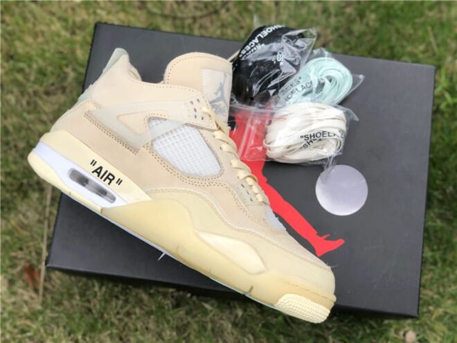 Air Jordan 4 Retro Off-White Sail - Image 15