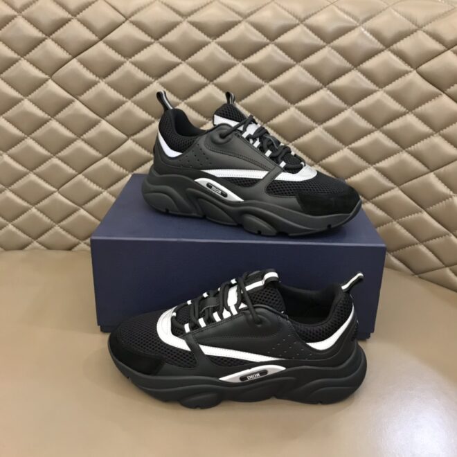 DIOR B22 Sneaker Black Silver - Image 3