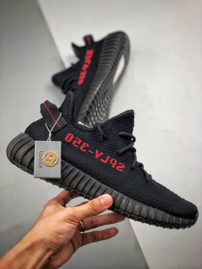 Adidas Yeezy Boost 350 V2 Black Red - Image 3