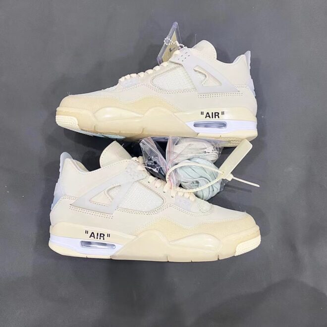 Air Jordan 4 Retro Off-White Sail - Image 6