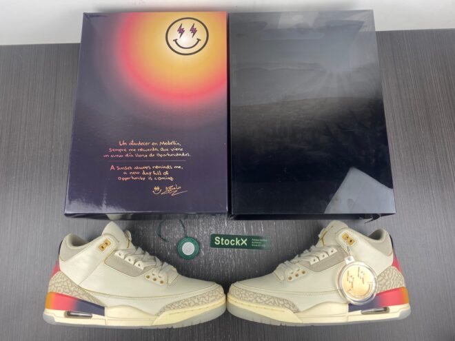 J. Balvin x Air Jordan 3 Retro Medellín Sunset - Image 3