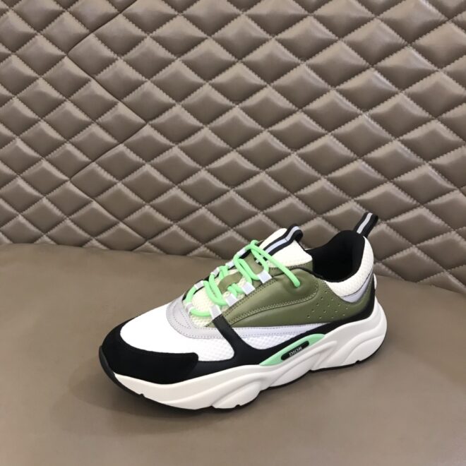 DIOR B22 Sneaker Green Beige Black - Image 2