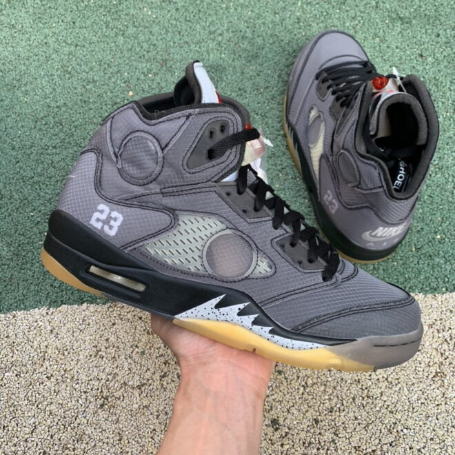 Air Jordan 5 Retro Off-White Black - Image 5