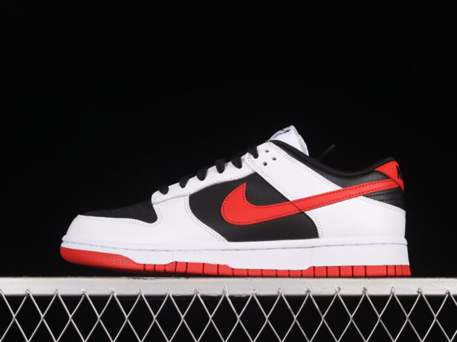 Nike Dunk Low Reverse Panda Red Swoosh - Image 7