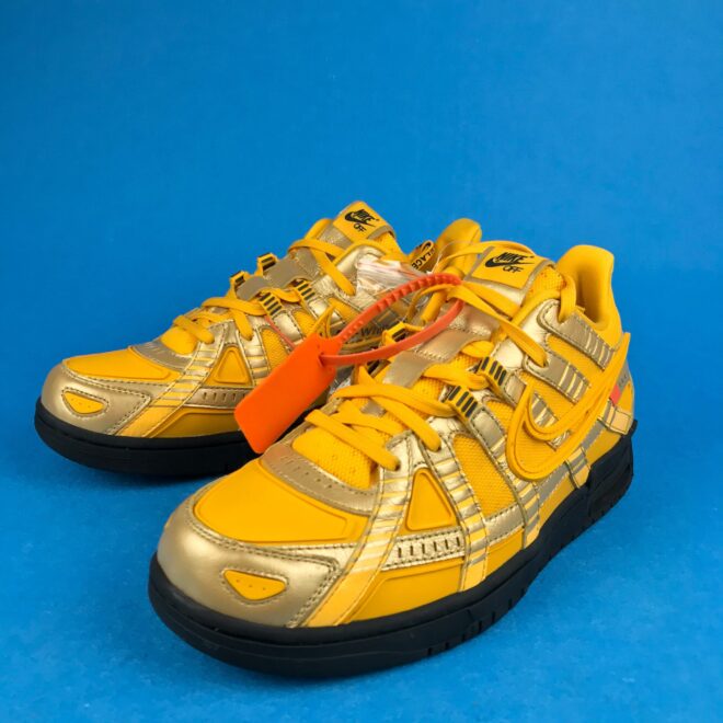 Nike Air Rubber Dunk OFW University Gold - Image 7