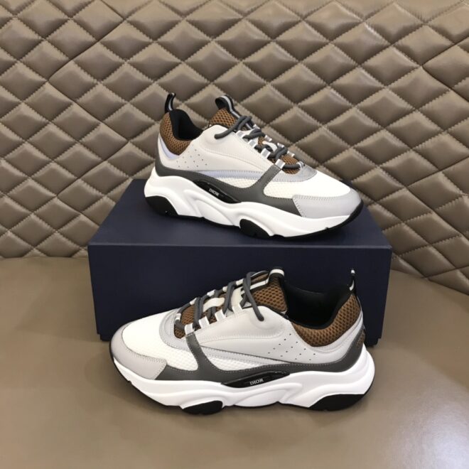 DIOR B22 Sneaker Coffee White Gray Black - Image 3