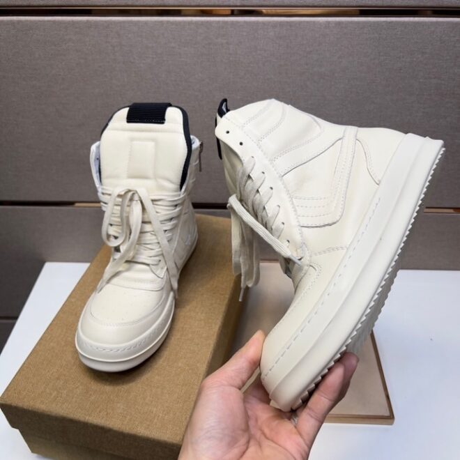 Rick Owens GeoBasket White - Image 4