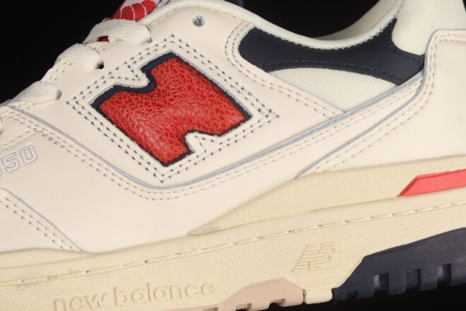 New Balance 550, Aime Leon Dore White Navy Red - Image 5