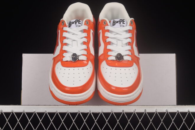 A Bathing Ape Bape STA Low Orange - Image 5