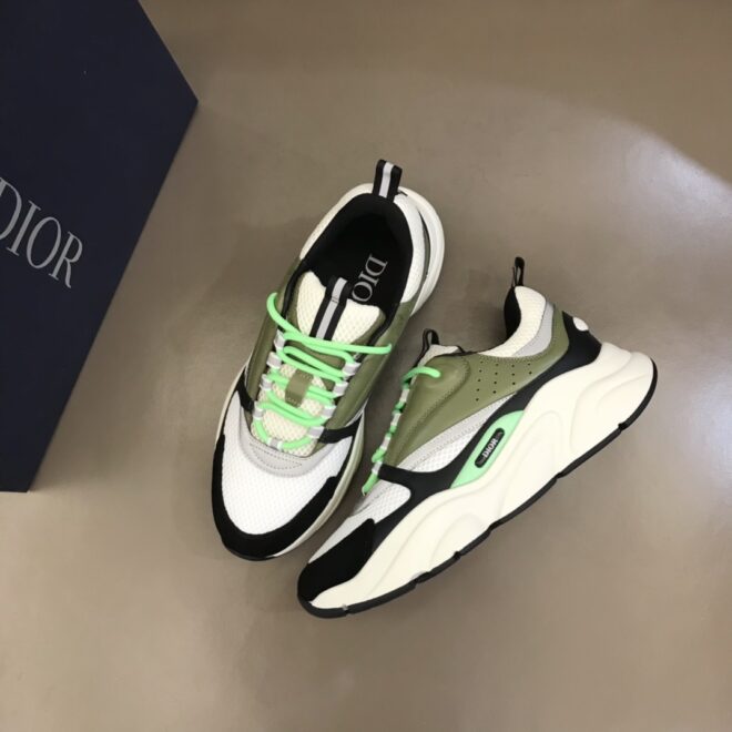 DIOR B22 Sneaker Green Beige Black - Image 7