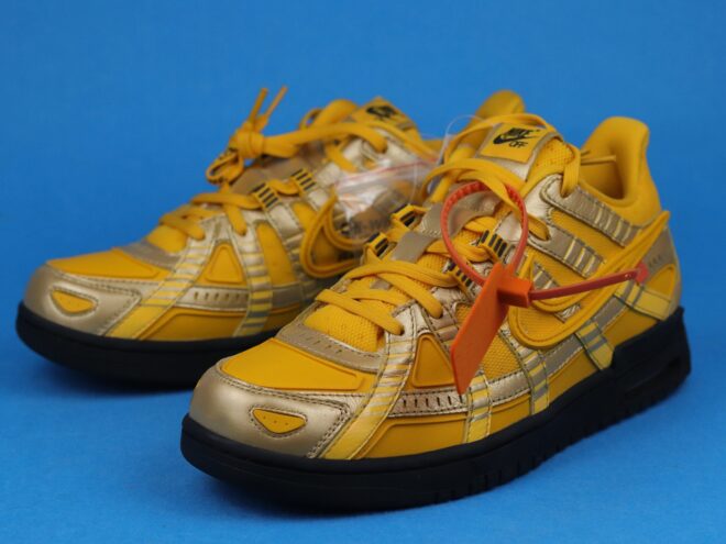 Nike Air Rubber Dunk OFW University Gold - Image 4