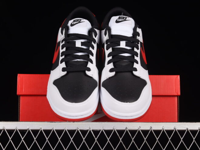 Nike Dunk Low Reverse Panda Red Swoosh - Image 5