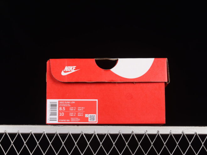 Nike Dunk Low Reverse Panda Red Swoosh - Image 4