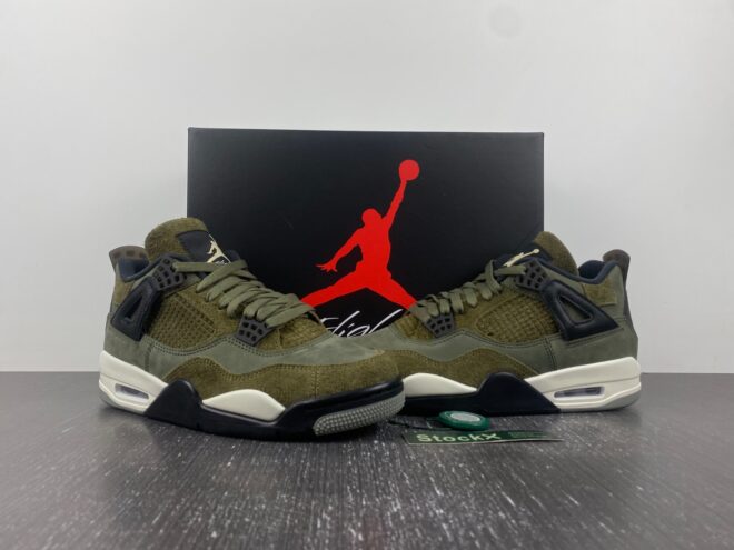 Air Jordan 4 Craft Medium Olive - Image 16