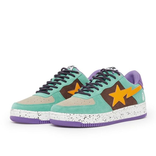 A Bathing Ape Bape Sta Low Purple Yellow - Image 2