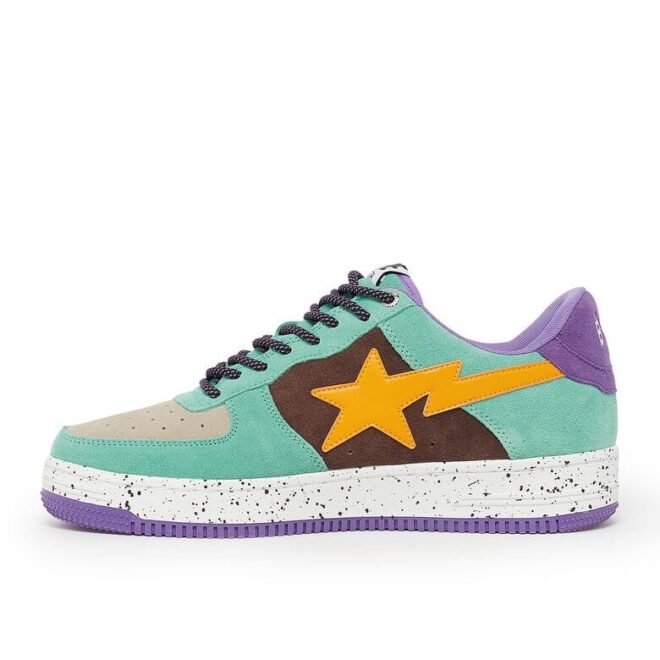 A Bathing Ape Bape Sta Low Purple Yellow - Image 3