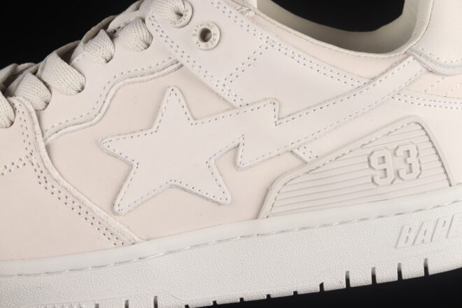 A Bathing Ape Bape SK8 STA Triple White - Image 7