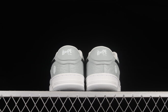 A Bathing Ape Bape STA Low Grey Black - Image 5