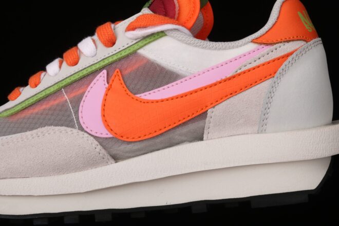 Nike LD Waffle Sacai CLOT Net Orange Blaze - Image 4