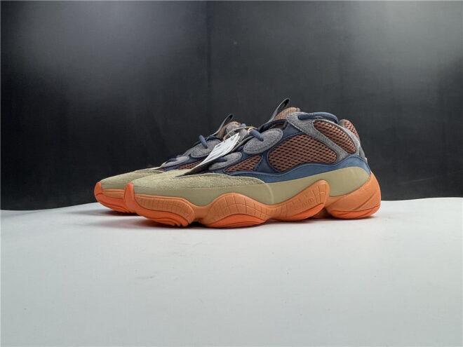 Adidas Yeezy 500 Ka Blue yellow orange - Image 3