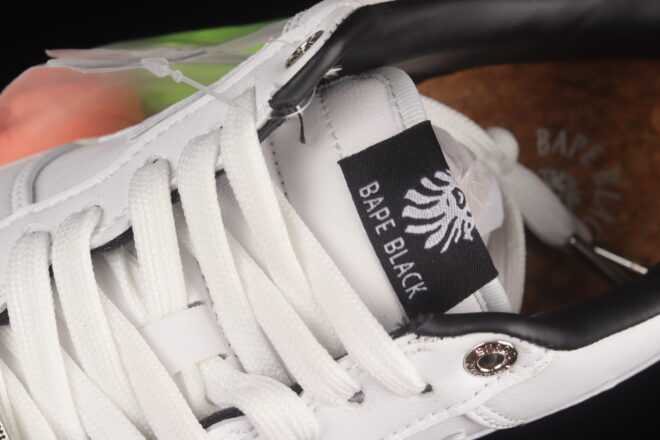 A Bathing Ape Bape STA "Tokyo" Black White Silver - Image 6