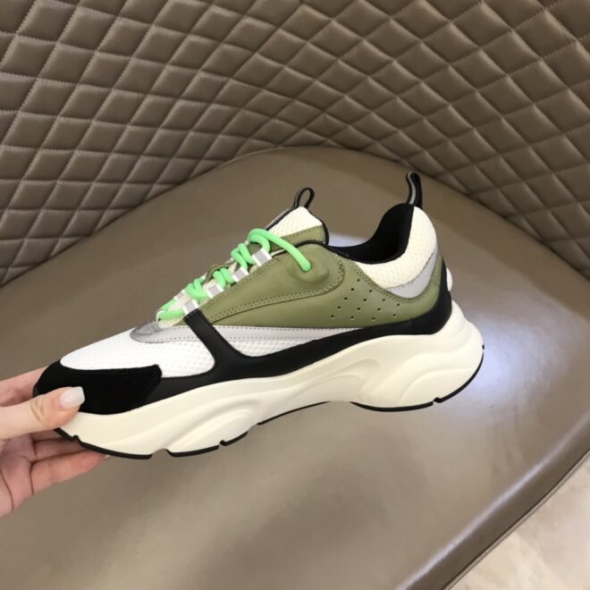 DIOR B22 Sneaker Green Beige Black - Image 4