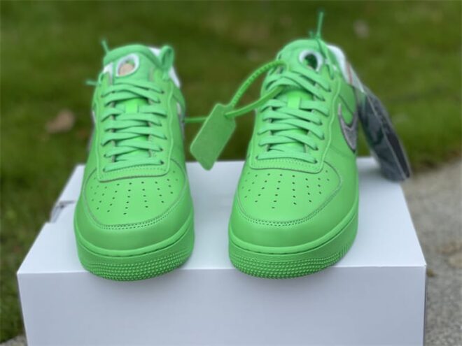 Nike Air Force 1 Low Off-White Light Green Spark - Image 5