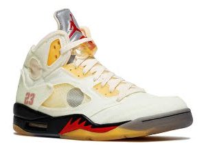 Replica Air Jordan 5 Retro OFF-WHITE Sail||||