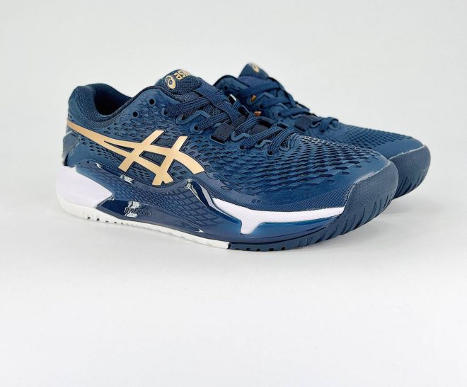 ASICS Gel-Resolution 9 Clay French Blue/Pure Gold - Image 6