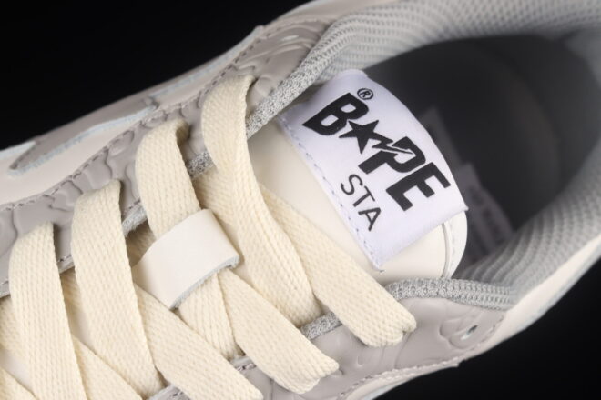 A Bathing Ape Bape STA Sk8 White Grey - Image 7