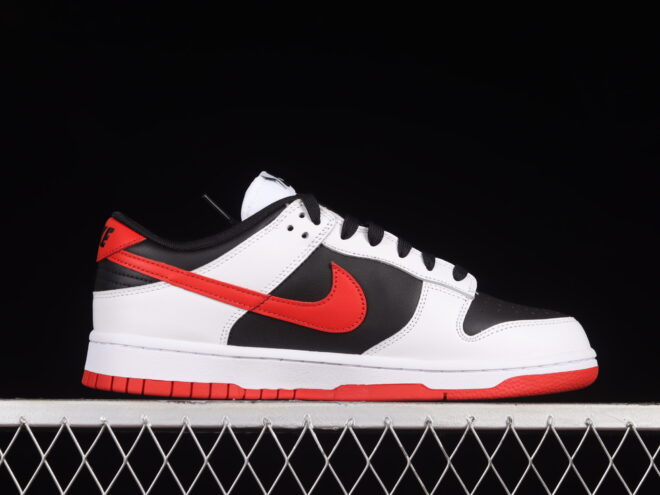 Nike Dunk Low Reverse Panda Red Swoosh - Image 2