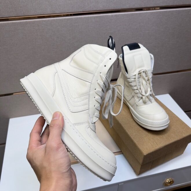 Rick Owens GeoBasket White - Image 2