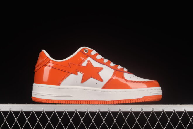 A Bathing Ape Bape STA Low Orange - Image 3