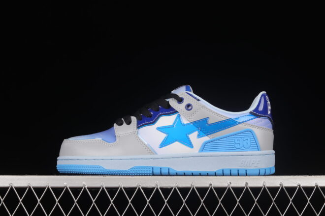 A Bathing Ape Bape SK8 STA Blue - Image 2