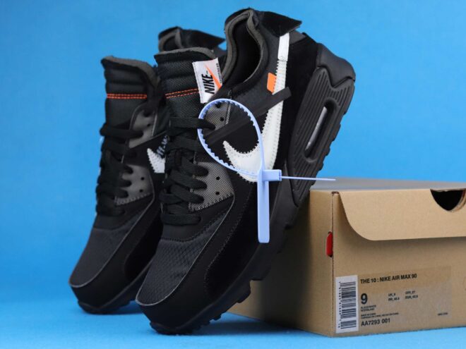 Nike Air Max 90 Off White Black - Image 6