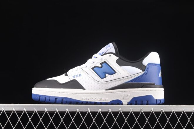 New Balance 550, White Royal Black - Image 4