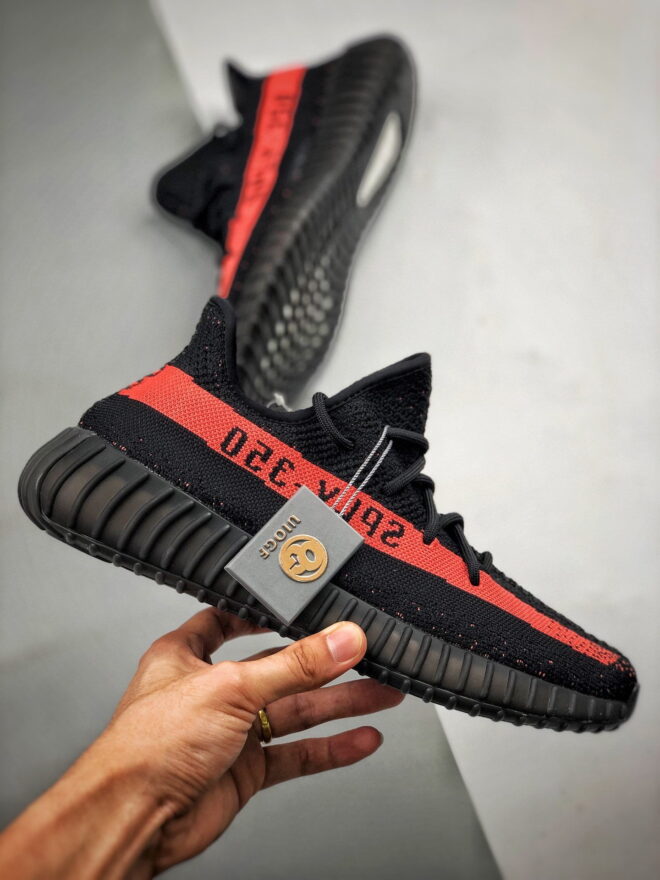 Adidas Yeezy Boost 350 V2 Core Black Red - Image 4