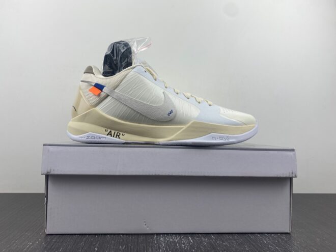 Off-White x Nike Kobe 5 Protro Custom White - Image 5