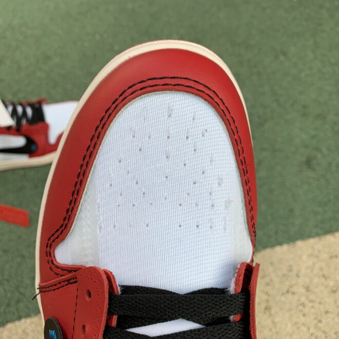 OFF WHITE Air Jordan 1 Chicago Red Extended Size - Image 12