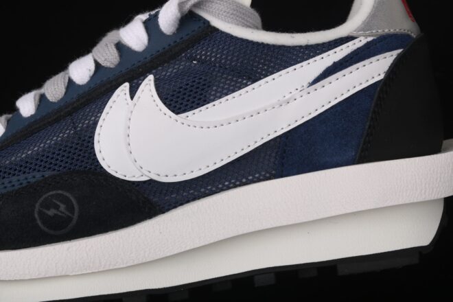 Sacai x Fragment Design x Nike Lvd Waffle Daybreak Grid Navy Blue Black - Image 6