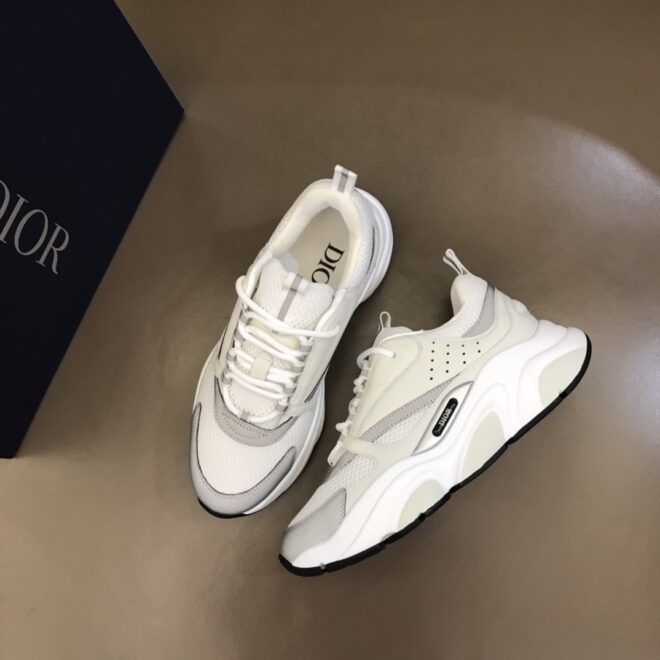 DIOR B22 Sneaker White Silver - Image 4