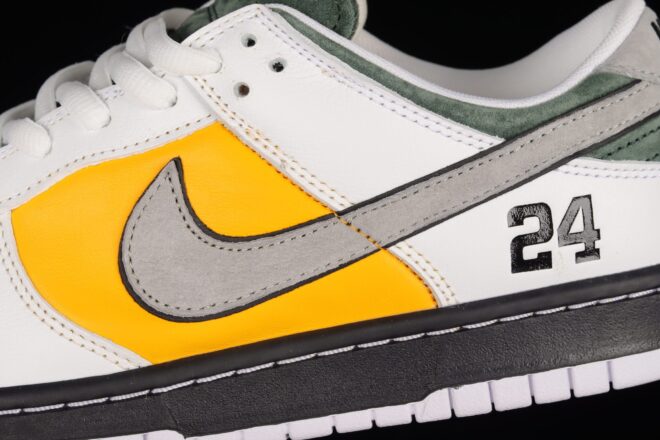 Nike SB Dunk Low Kobe White Yellow Green Black - Image 5